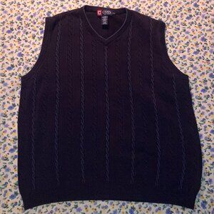 Chaps Cable Knit Sweater Vest – Size Large